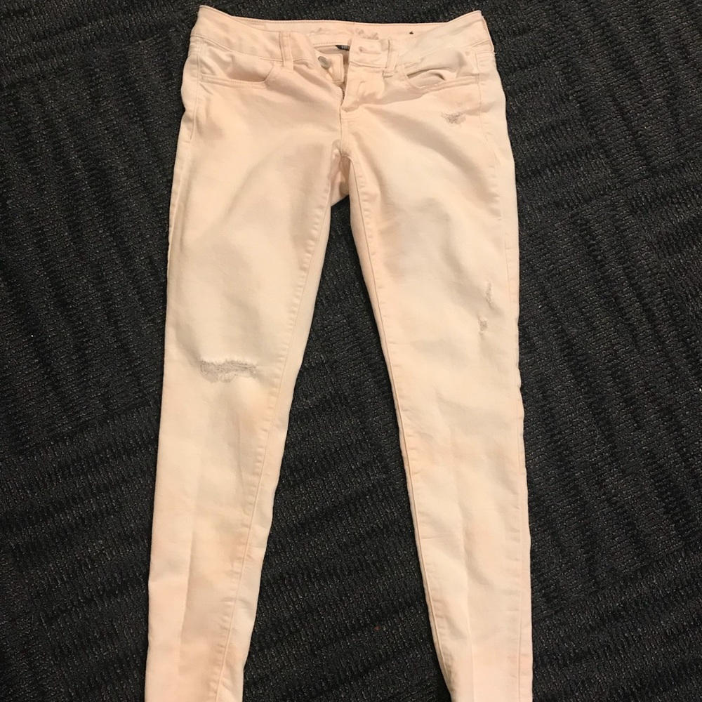 American Eagle pale pink jegging